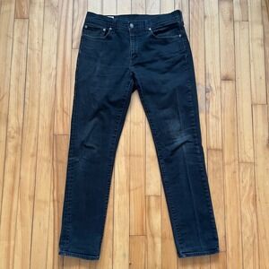 Levis Premium 511 Slim Fit Mens Jeans Faded Black 32x32 Denim Pants Big E Tab